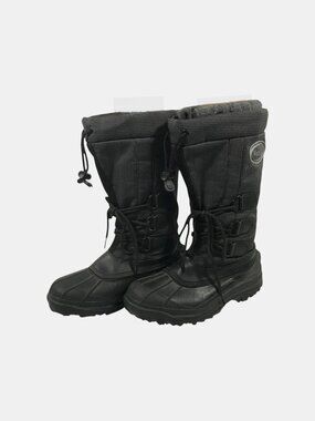 Maple Leaf Canada Black Insulated Winter‎ Snow Boots Mens US 7G UK 6.5 EU 40